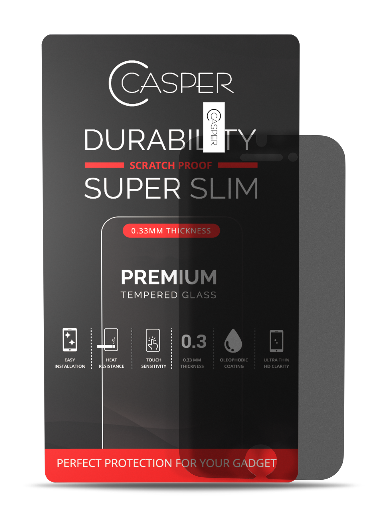 Casper Privacy Tempered Glass Screen Protector for iPhone 6/6S/7/8