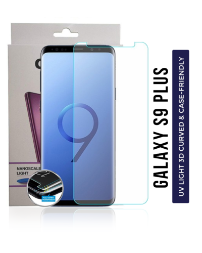 Casper UV Tempered Glass with Glue for Samsung Galaxy S9 Plus - Case Friendly