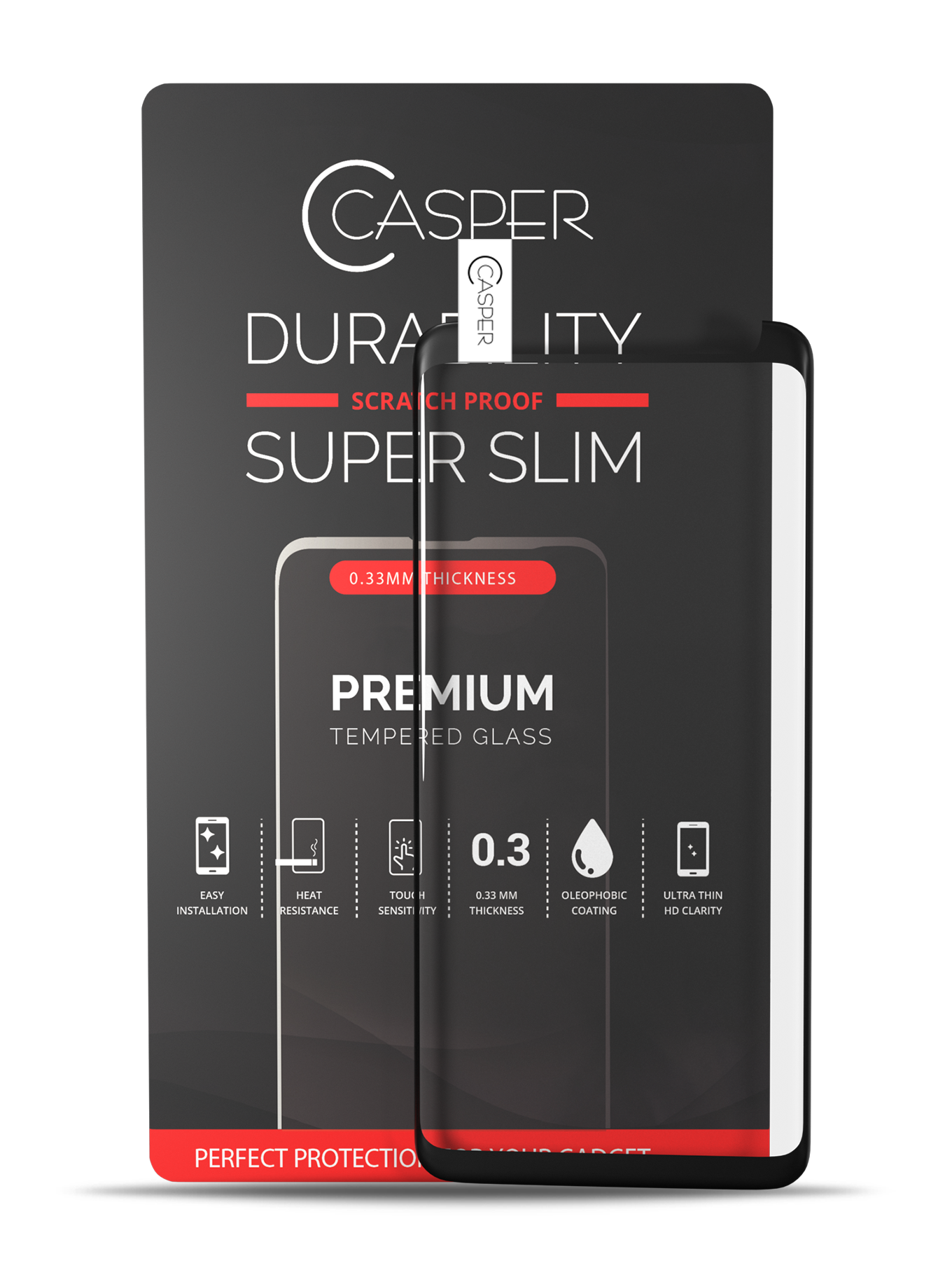 Casper Tempered Glass Screen Protector for Samsung Galaxy S9 - Clear