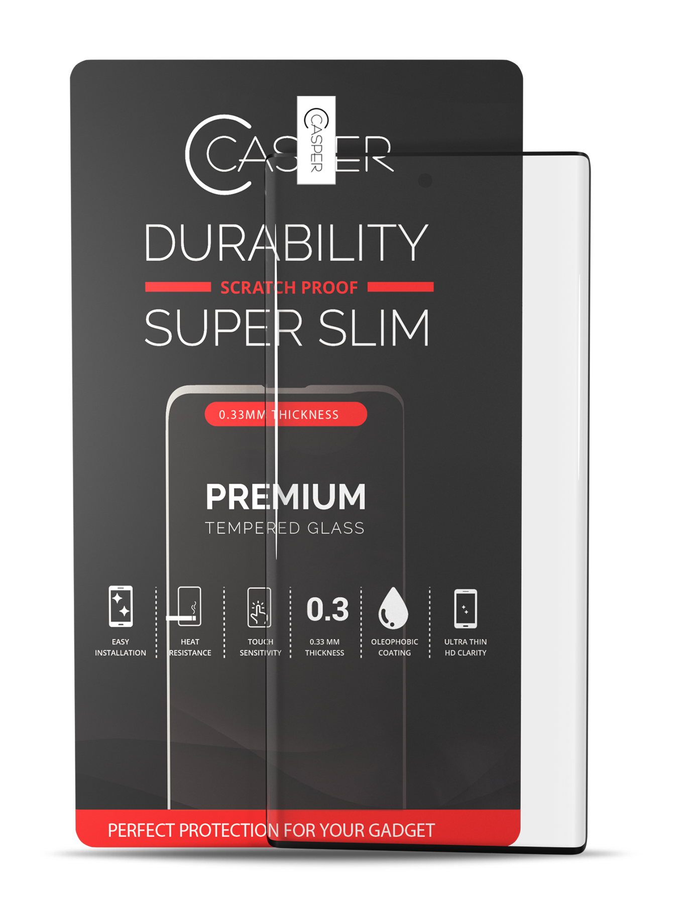 Casper Tempered Glass Screen Protector for Samsung Galaxy Note 10 - Clear