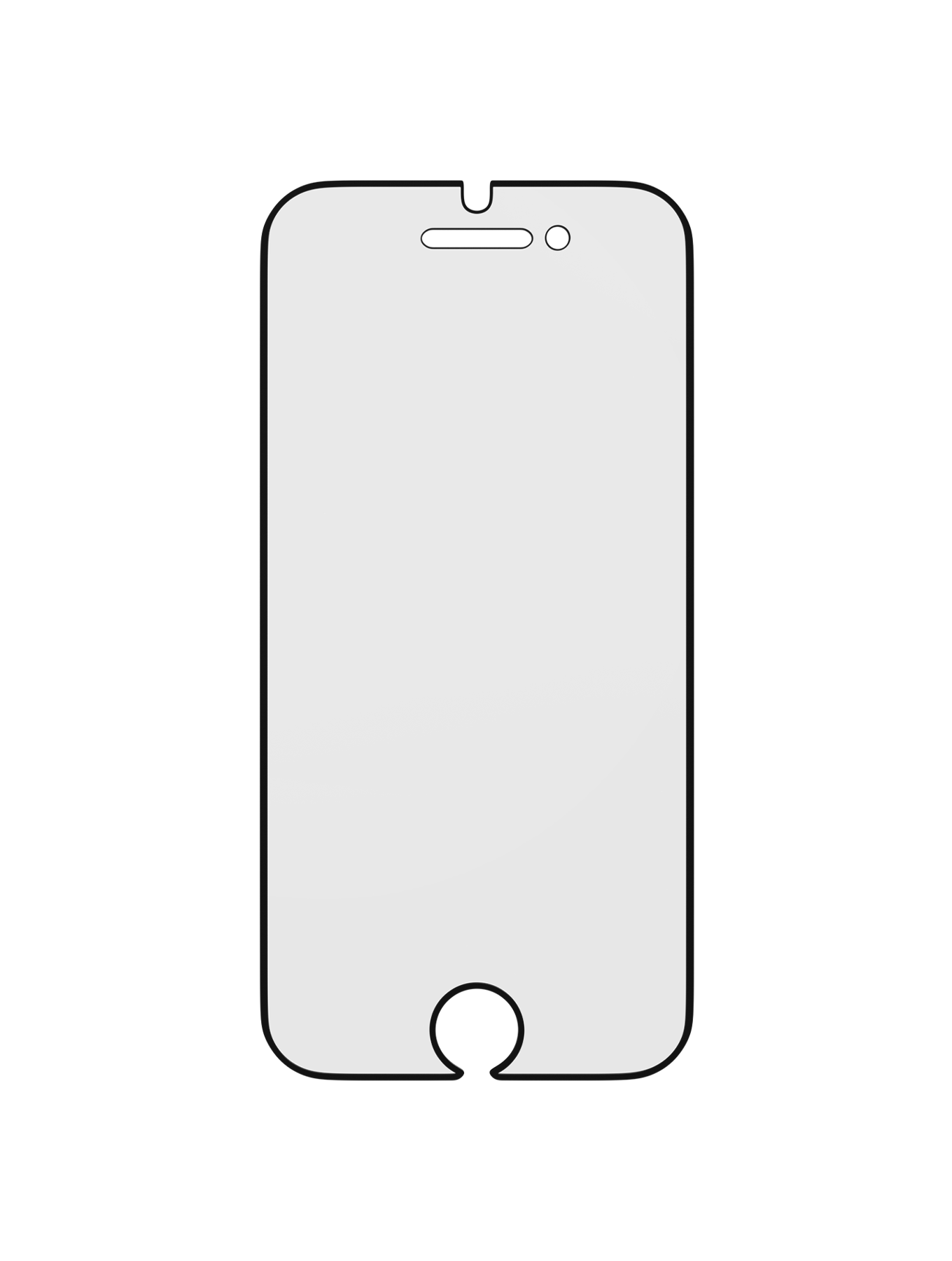 Casper Pro Silicone Tempered Glass Screen Protector for iPhone 6/6S/7/8 Clear