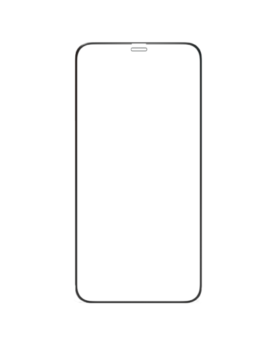 iPhone 12 / 12 Pro silicone edge tempered glass screen protector - clear
