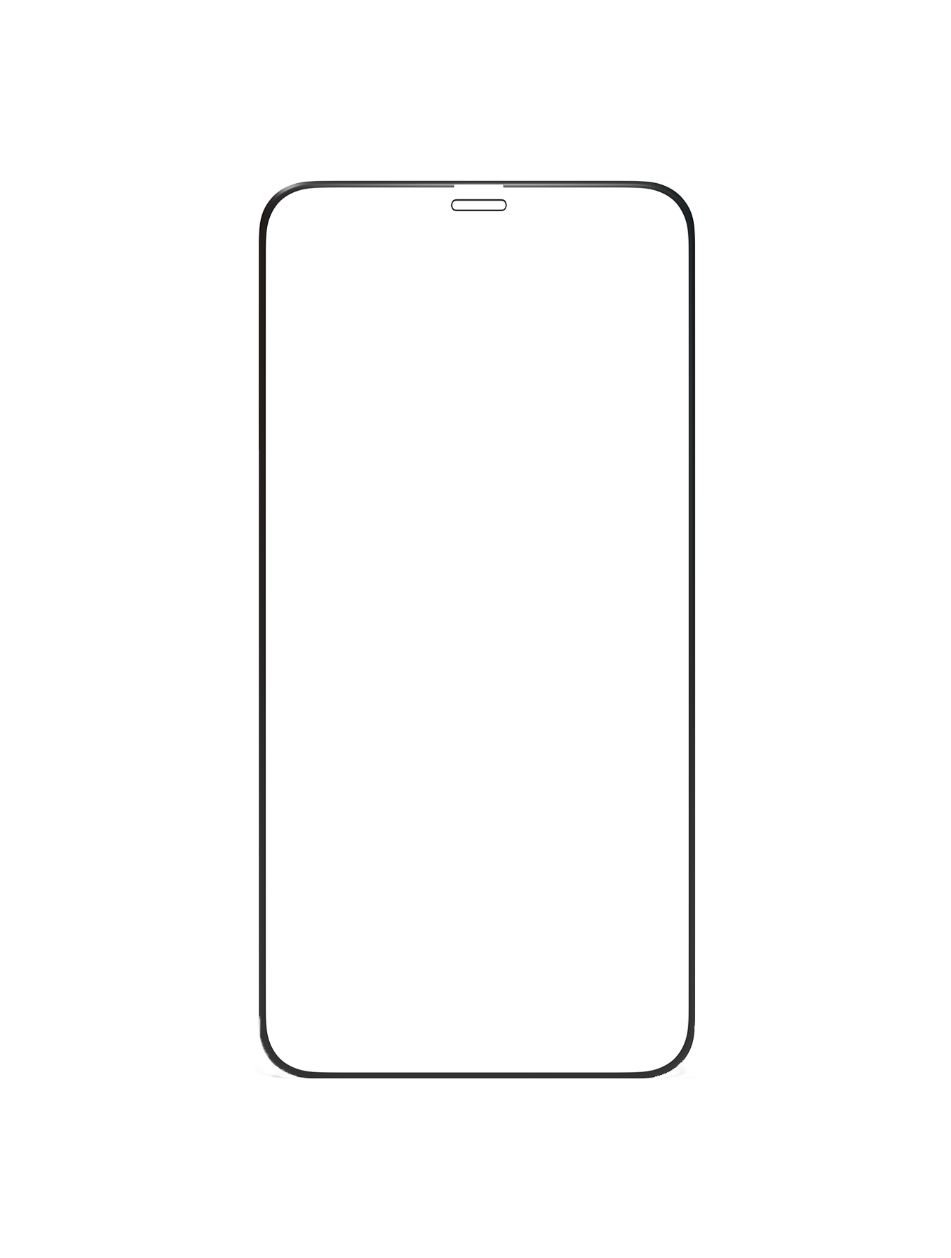 iPhone 12 Pro Max silicone edge tempered glass screen protector - clear
