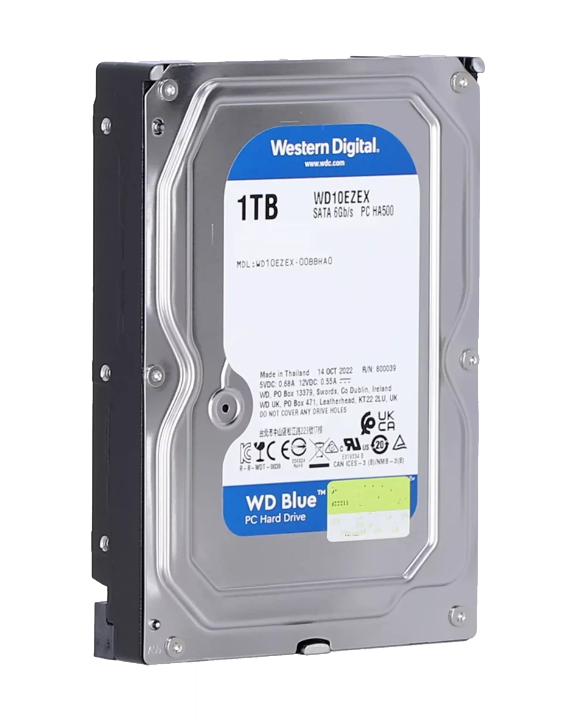 1TB WD Blue 3.5" HDD Internal Hard Drive - 7200 RPM (26mm) (Premium)