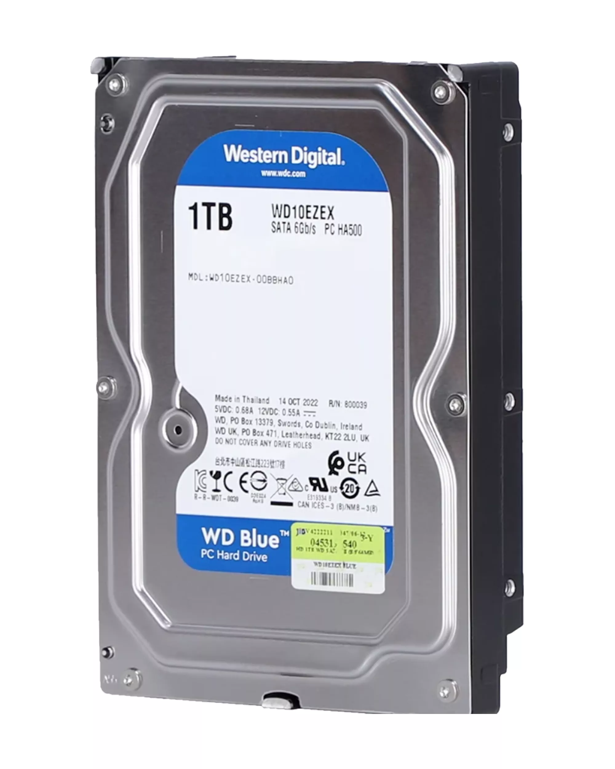 1TB WD Blue 3.5" HDD Internal Hard Drive - 7200 RPM (26mm) (Premium)