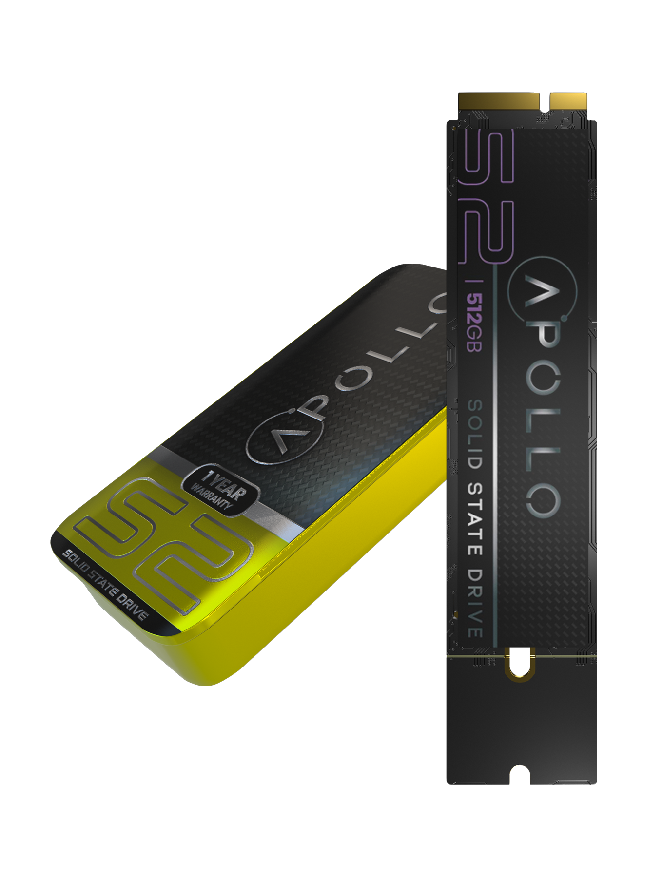 Apollo S2 512GB Mac SSD (NVMe PCIe Gen3x4) For MacBook Air 11" & 13" A1465 A1466 (2012) / Pro 13" & 15" Retina (2012 - 2013)