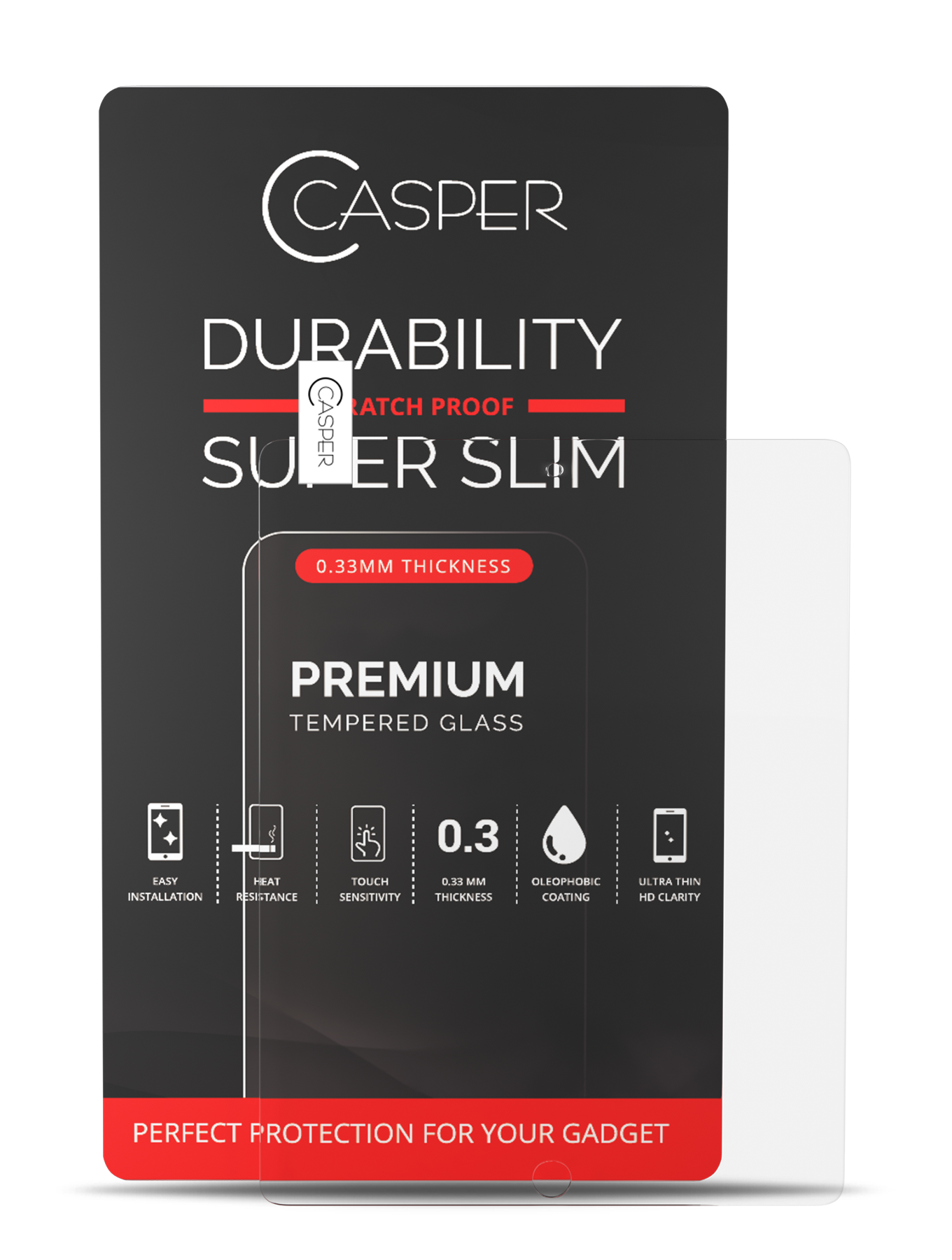 Casper Tempered Glass Screen Protector for iPad 2/iPad 3/iPad 4 - Clear