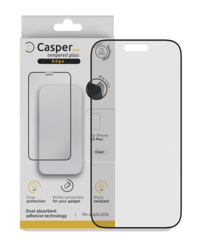 Pro Edge Tempered Glass Screen Protector for iPhone 15 Plus / 16 Plus - Clear