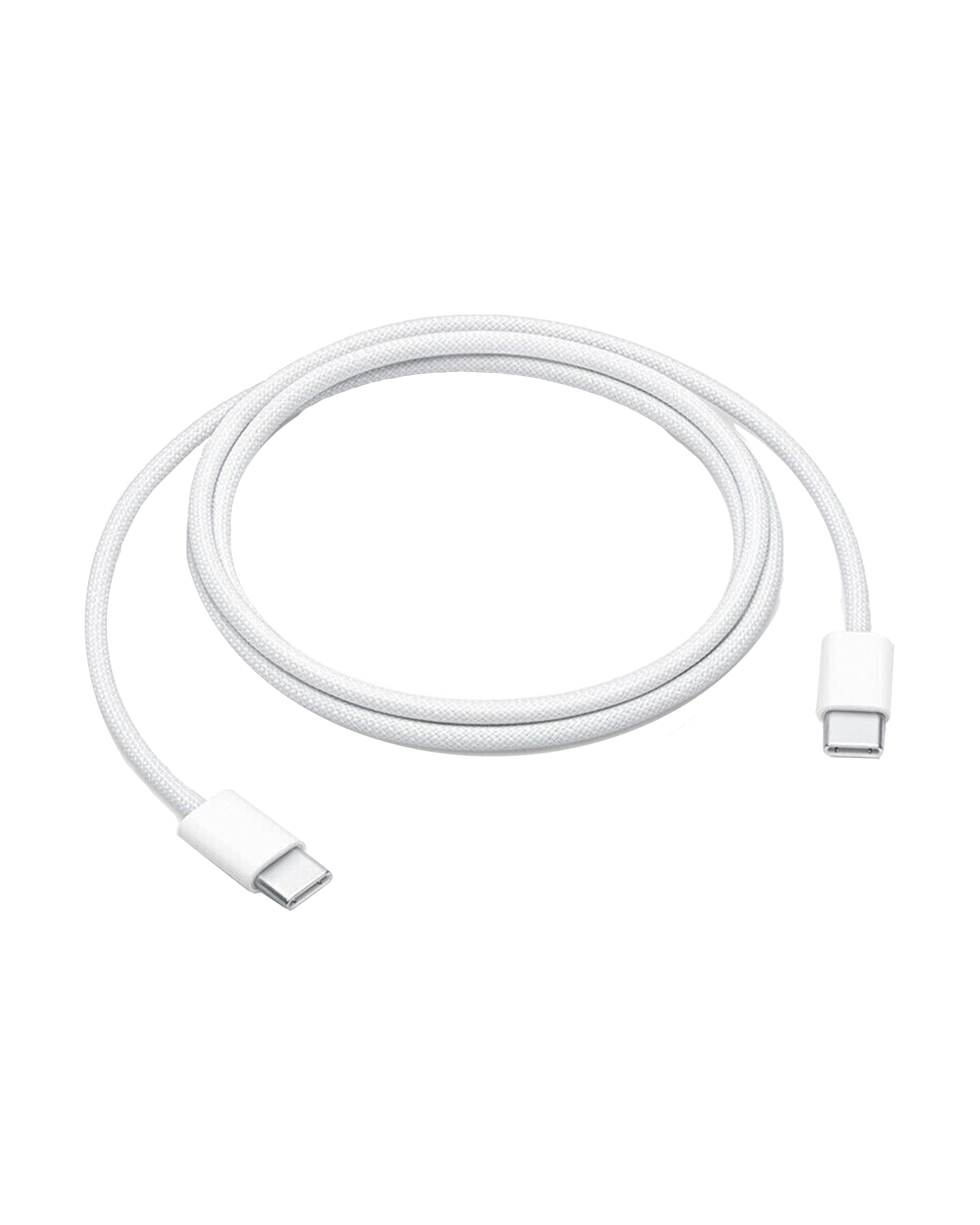 Apple USB-C to USB-C Braided Cable (1m, 3ft) (OEM Brand New, Bulk Packaging)