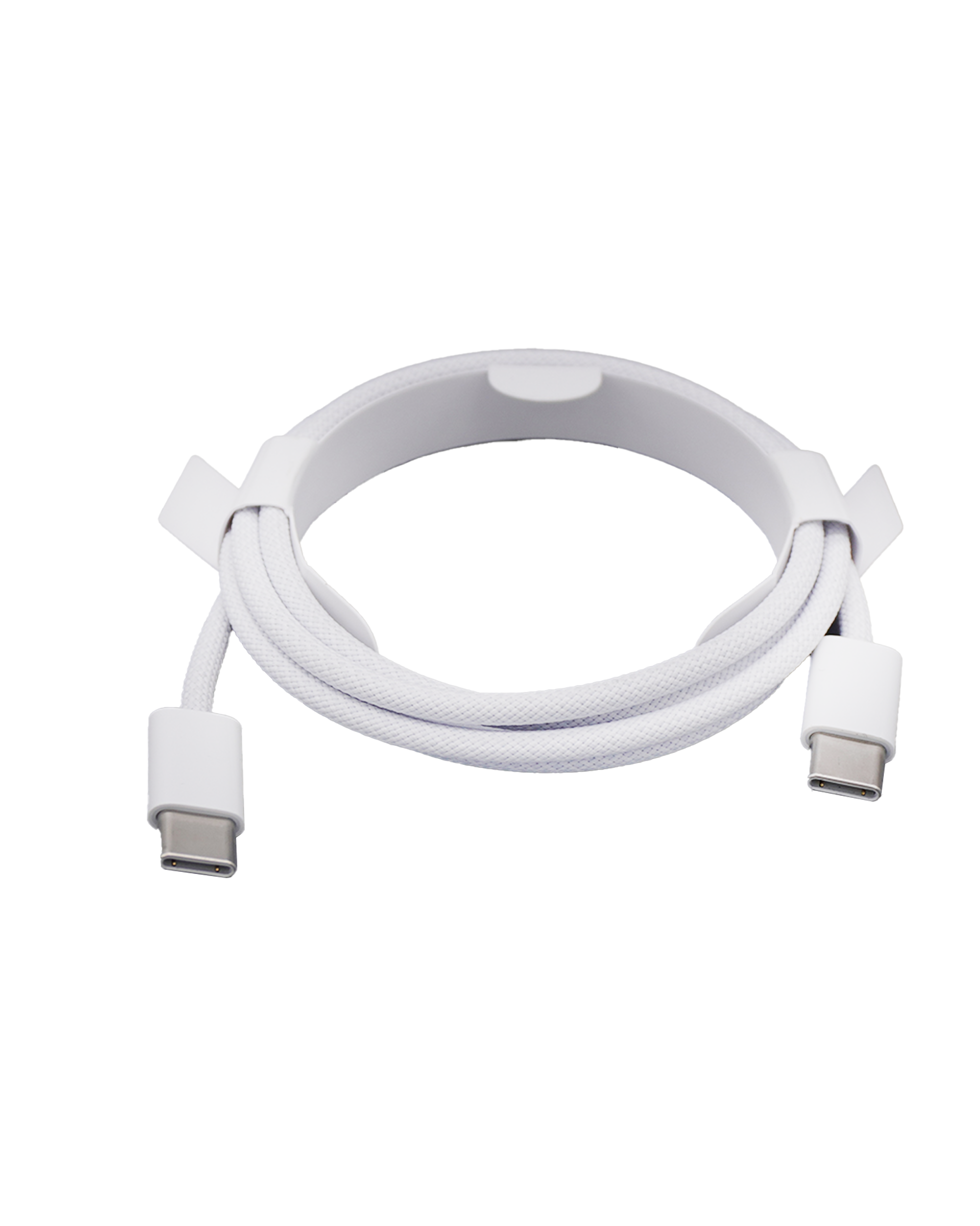Apple USB-C to USB-C Braided Cable (1m, 3ft) (OEM Brand New, Bulk Packaging)