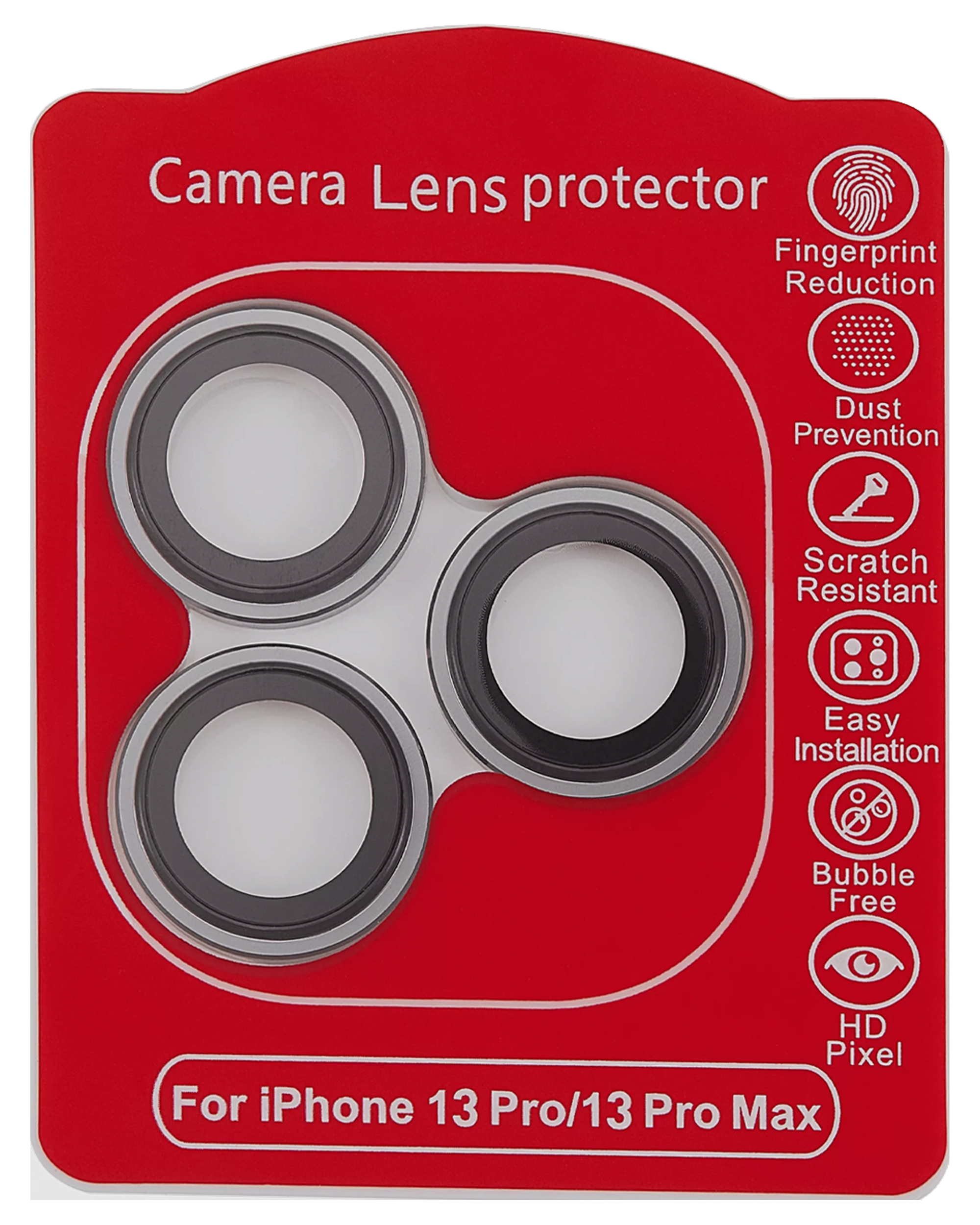 Casper Camera Lens Protector For iPhone 13 Pro / 13 Pro Max (Gray) (Clear)