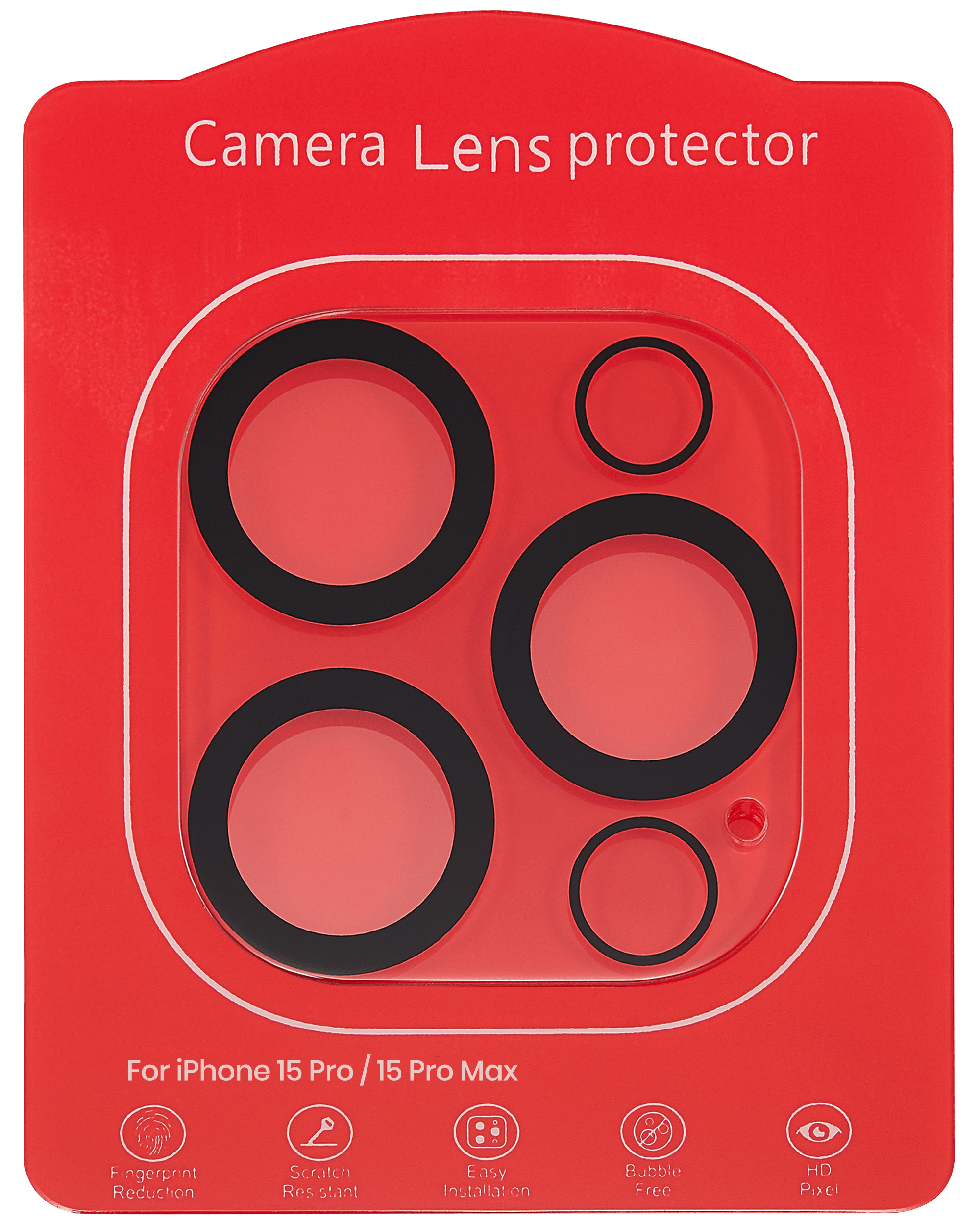 Casper Camera Lens Protector For iPhone 15 Pro / 15 Pro Max (Crystal Full Cover)