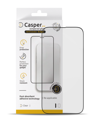Pro Silicone Tempered Glass Screen Protector for iPhone 15 Pro Max - Clear