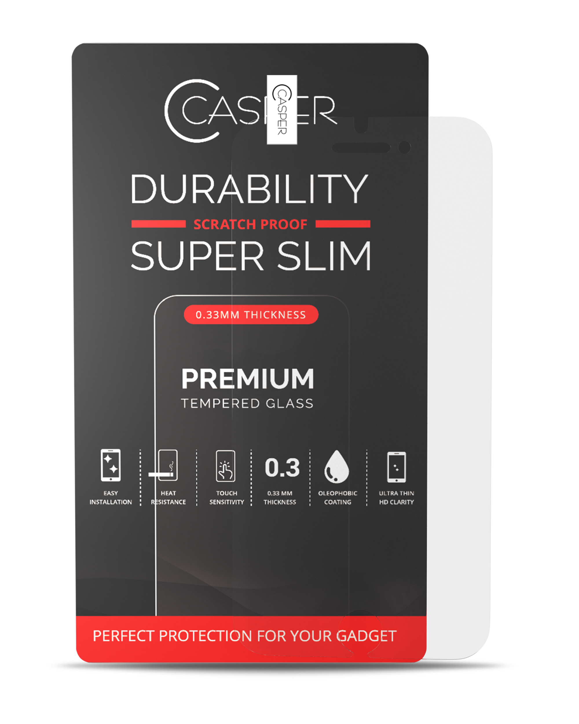 Casper Tempered Glass Screen Protector for iPhone 6 Plus/6S Plus Clear