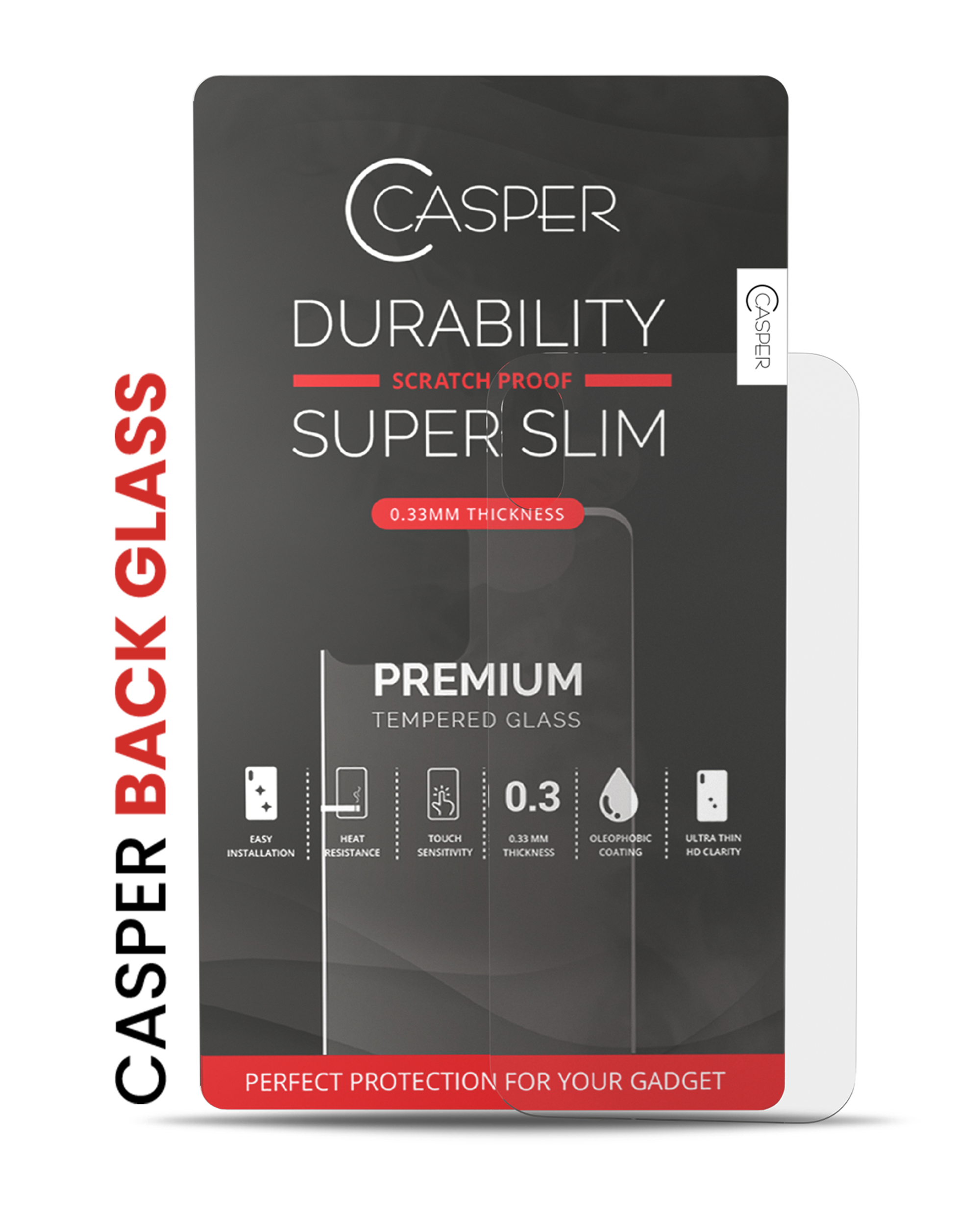 iPhone XR clear back glass screen protector