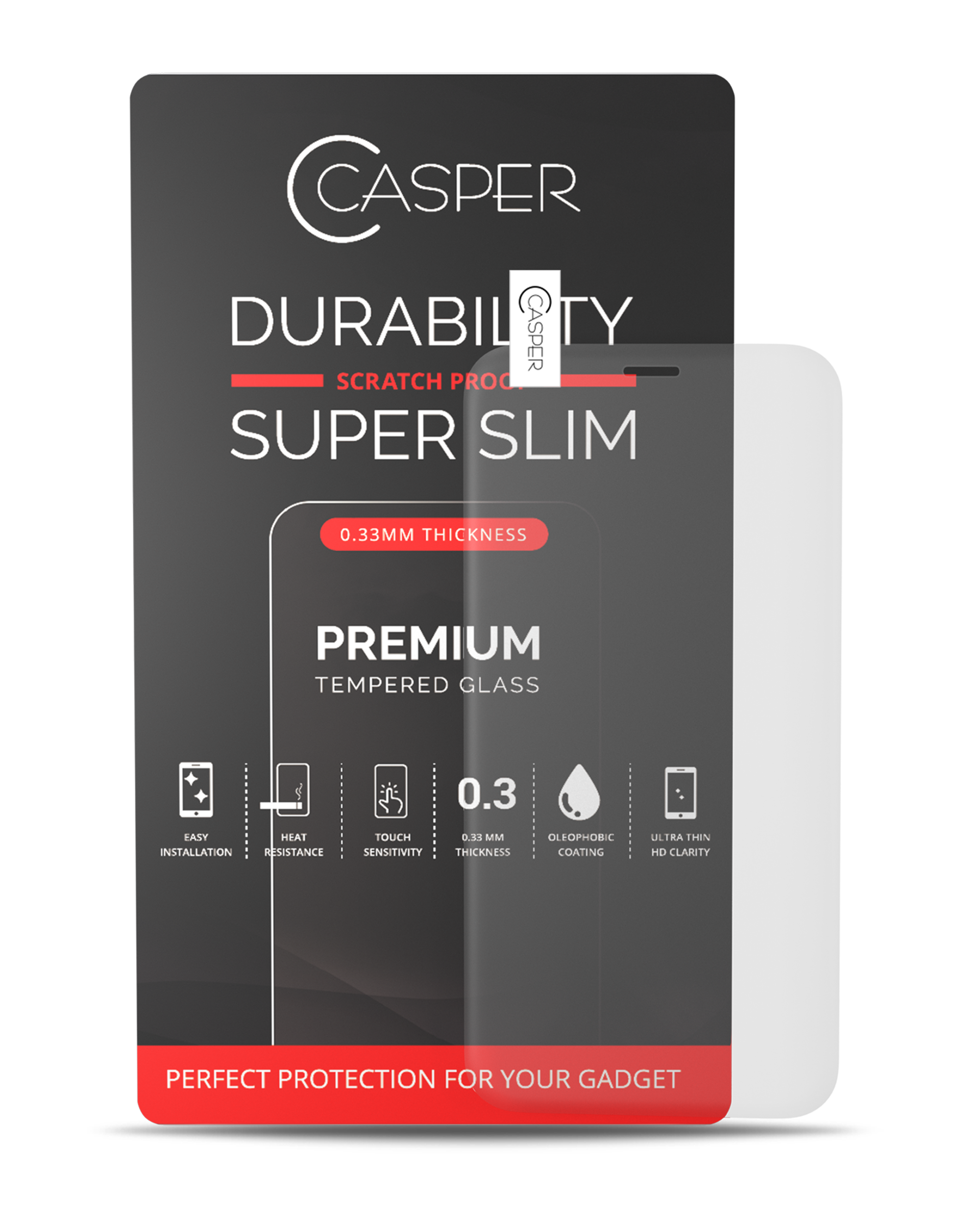 Casper Tempered Glass For iPhone 12 Mini (Retail Pack) (Matte)