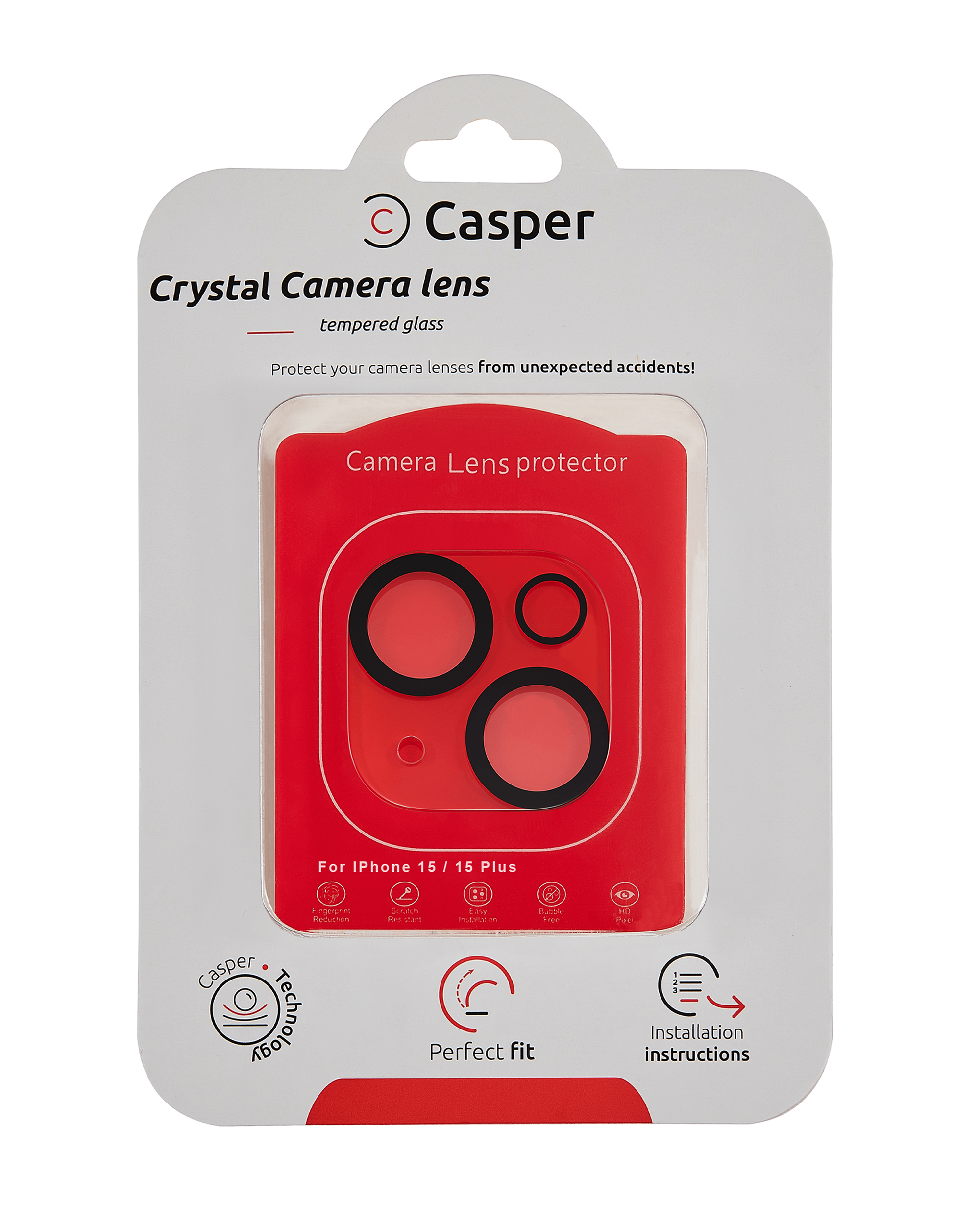 iPhone 15 / 15 Plus Camera Lens Protector Crystal Full Cover