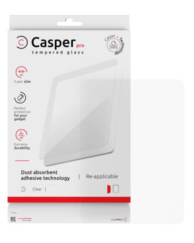 Casper Pro Tempered Glass Screen Protector for iPad Air 13" (2024/2025/M4 2026) - Clear