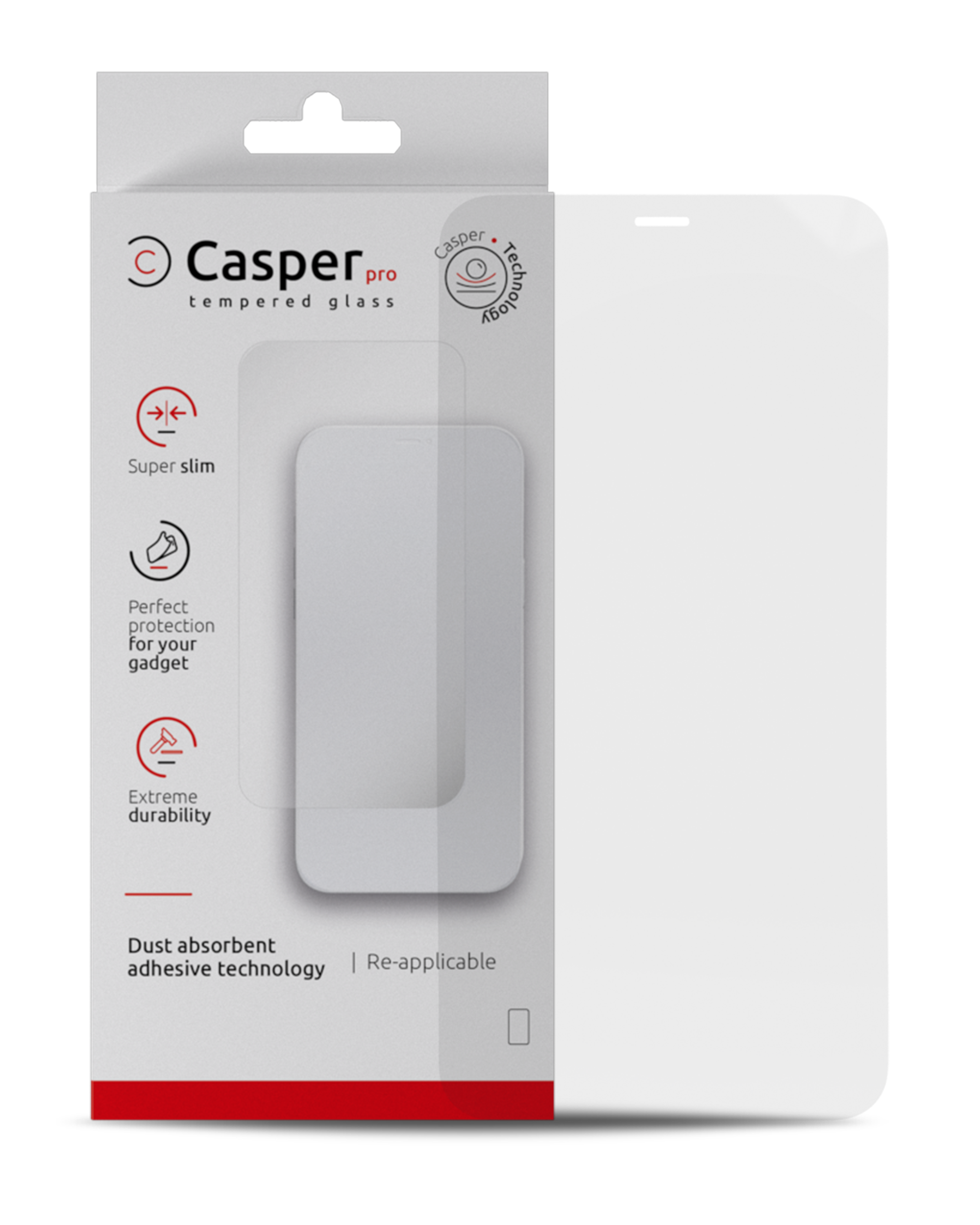 Casper Pro Tempered Glass For iPhone XS Max / 11 Pro Max (Retail Pack) (Clear)