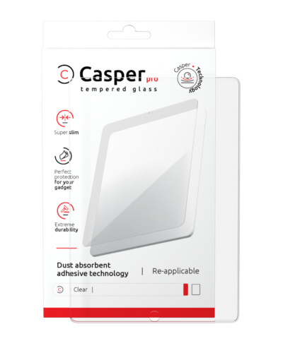Casper Pro Tempered Glass Screen Protector for iPad 10 (2022)/iPad 11 (2025) - Clear