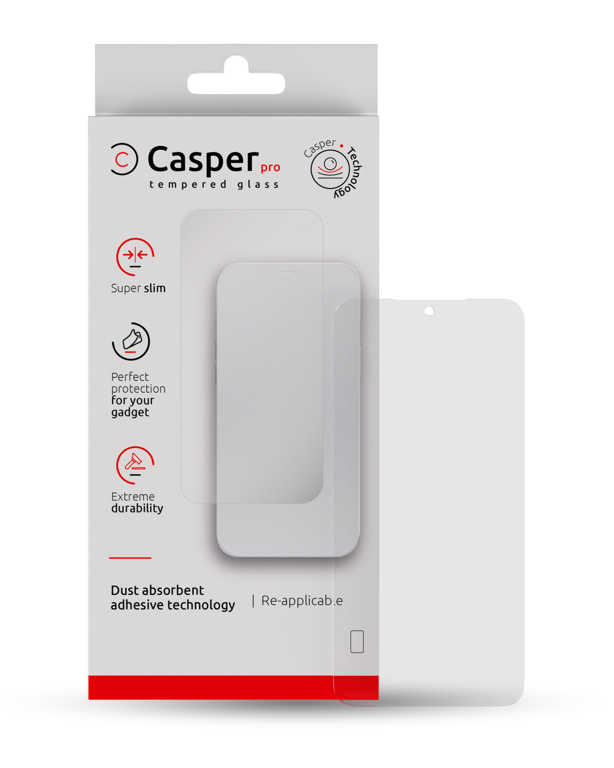 Casper Pro Tempered Glass For Samsung Galaxy S23 Plus (Case Friendly) (Retail Pack)