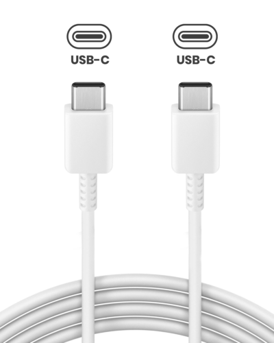 Samsung USB-C to USB-C Charging Cable (1m, 3ft) (OEM Brand New, Bulk Packaging) (White)