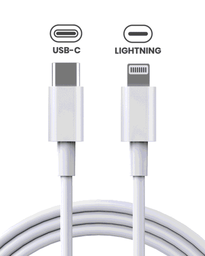 Apple USB-C to Lightning Cable (1m, 3ft) (OEM Grade A, Bulk Packaging)