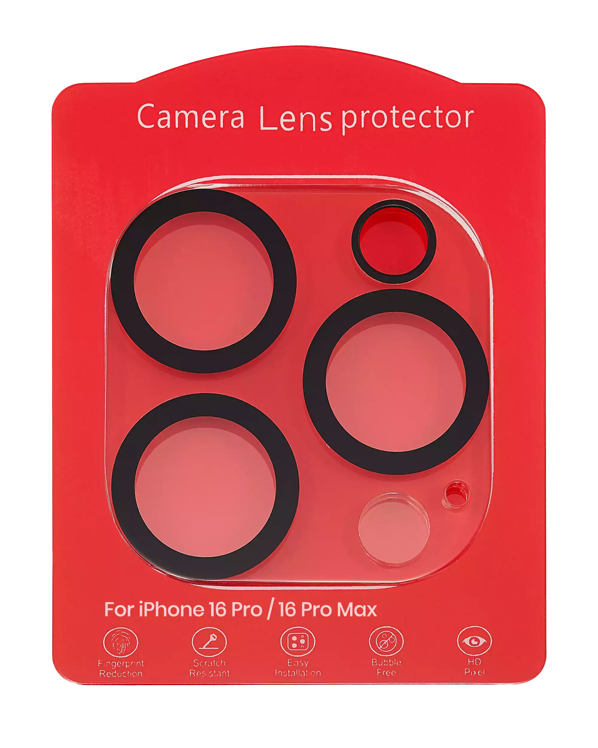 Casper Camera Lens Protector For iPhone 16 Pro / 16 Pro Max (Crystal Full Cover)