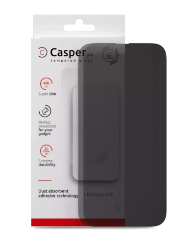 Casper Pro Tempered Glass For iPhone 16 Pro Max / 17 Pro Max (Retail Pack) (Privacy)