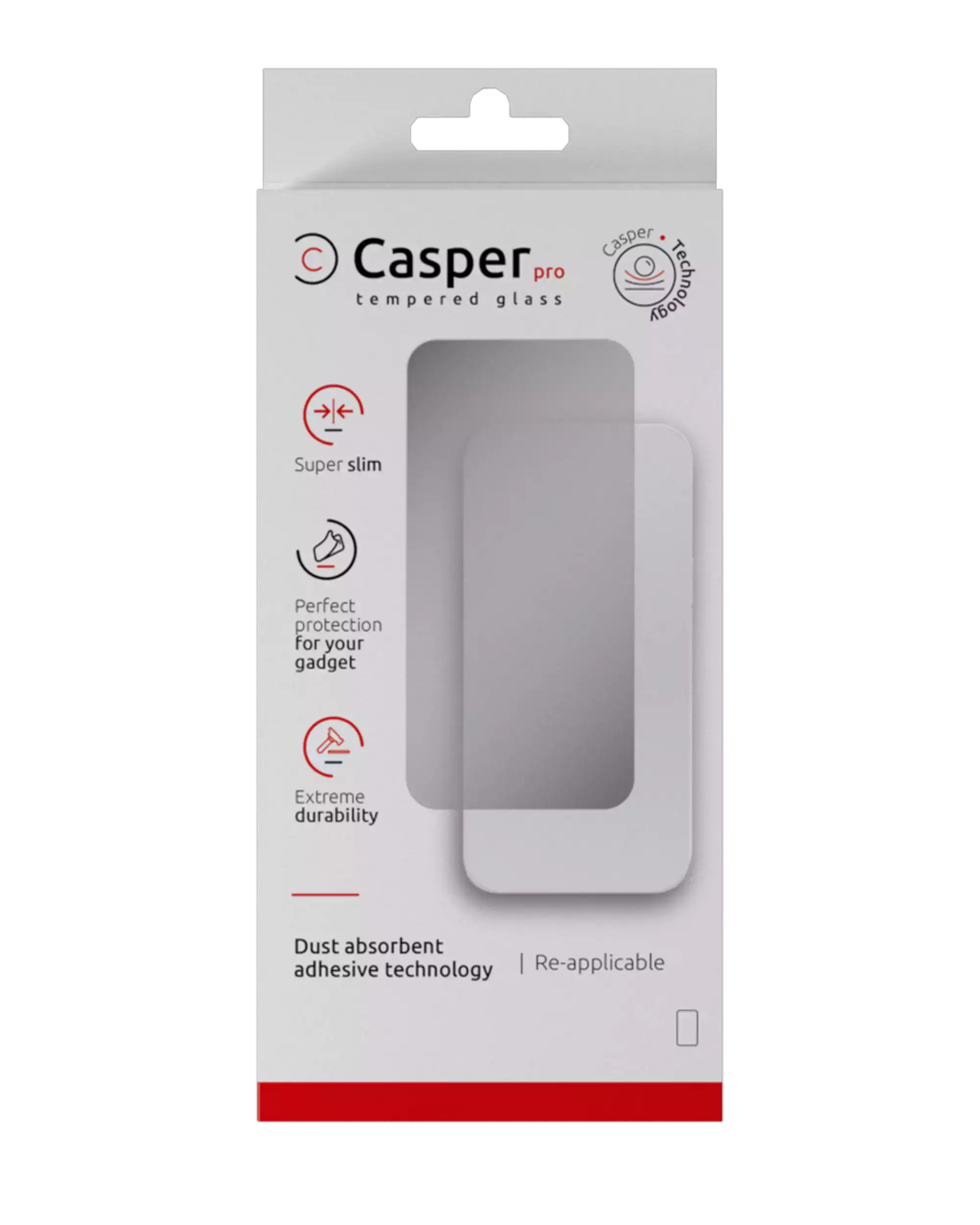 Casper Pro Tempered Glass For iPhone 16 Pro Max / 17 Pro Max (Retail Pack) (Privacy)