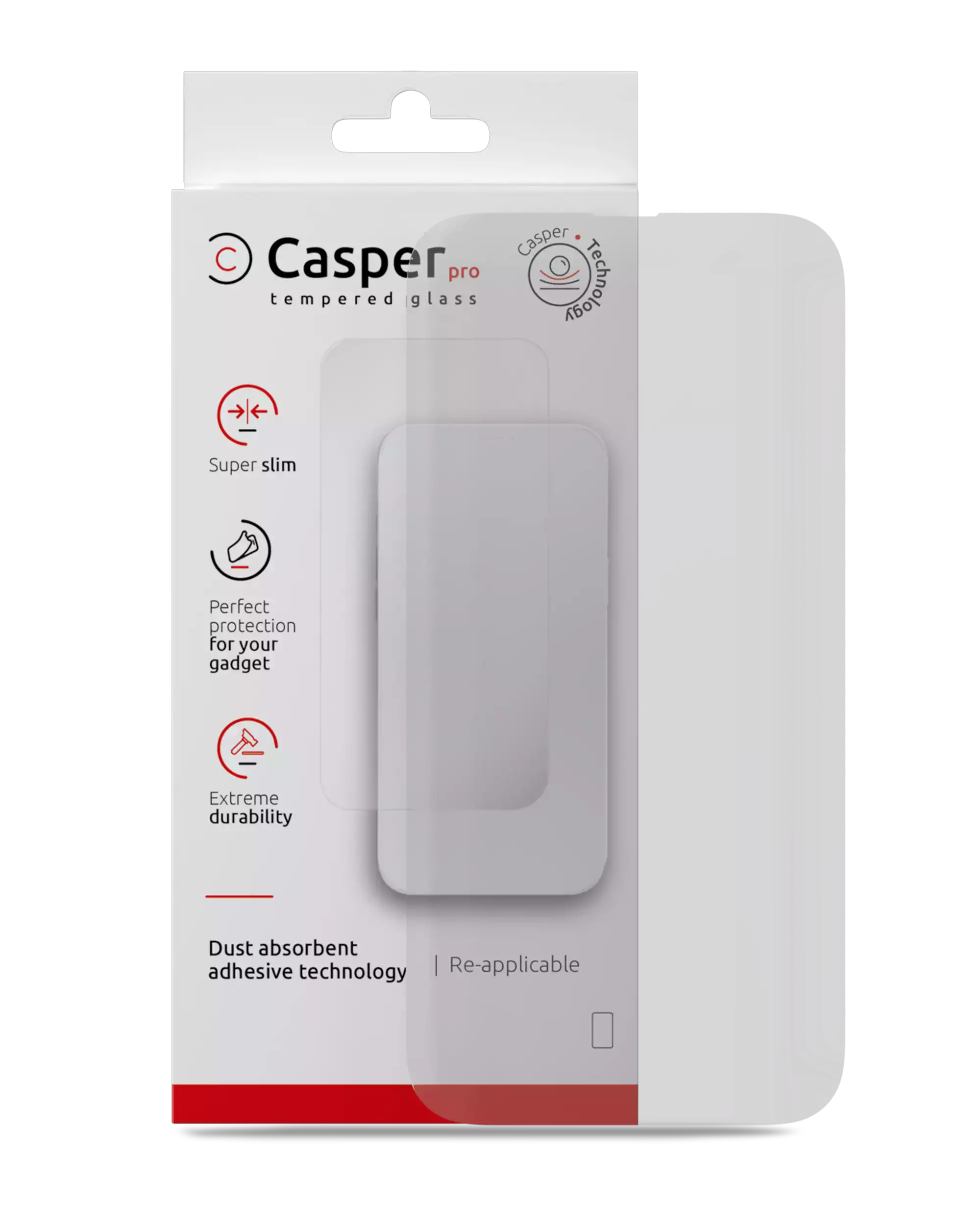 Casper Pro Tempered Glass For iPhone 16 Pro Max / 17 Pro Max (Retail Pack) (Matte)