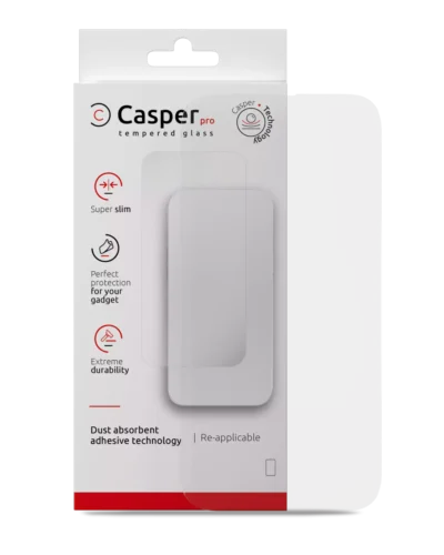 Casper Pro Tempered Glass For iPhone 16 Pro Max / 17 Pro Max / 18 Pro Max (Retail Pack) (Clear)