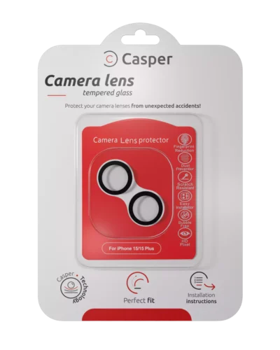 iPhone 15 / 15 Plus Camera Lens Protector Black
