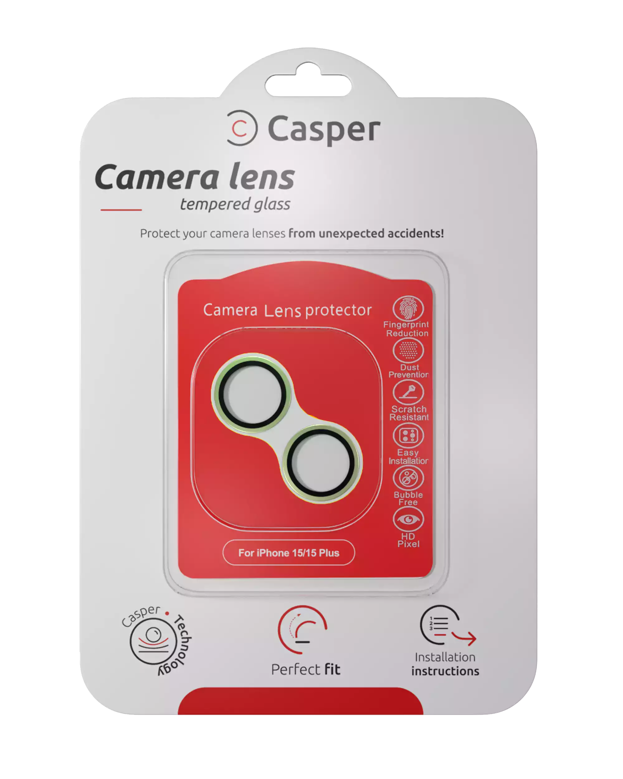 iPhone 15 / 15 Plus Camera Lens Protector Green