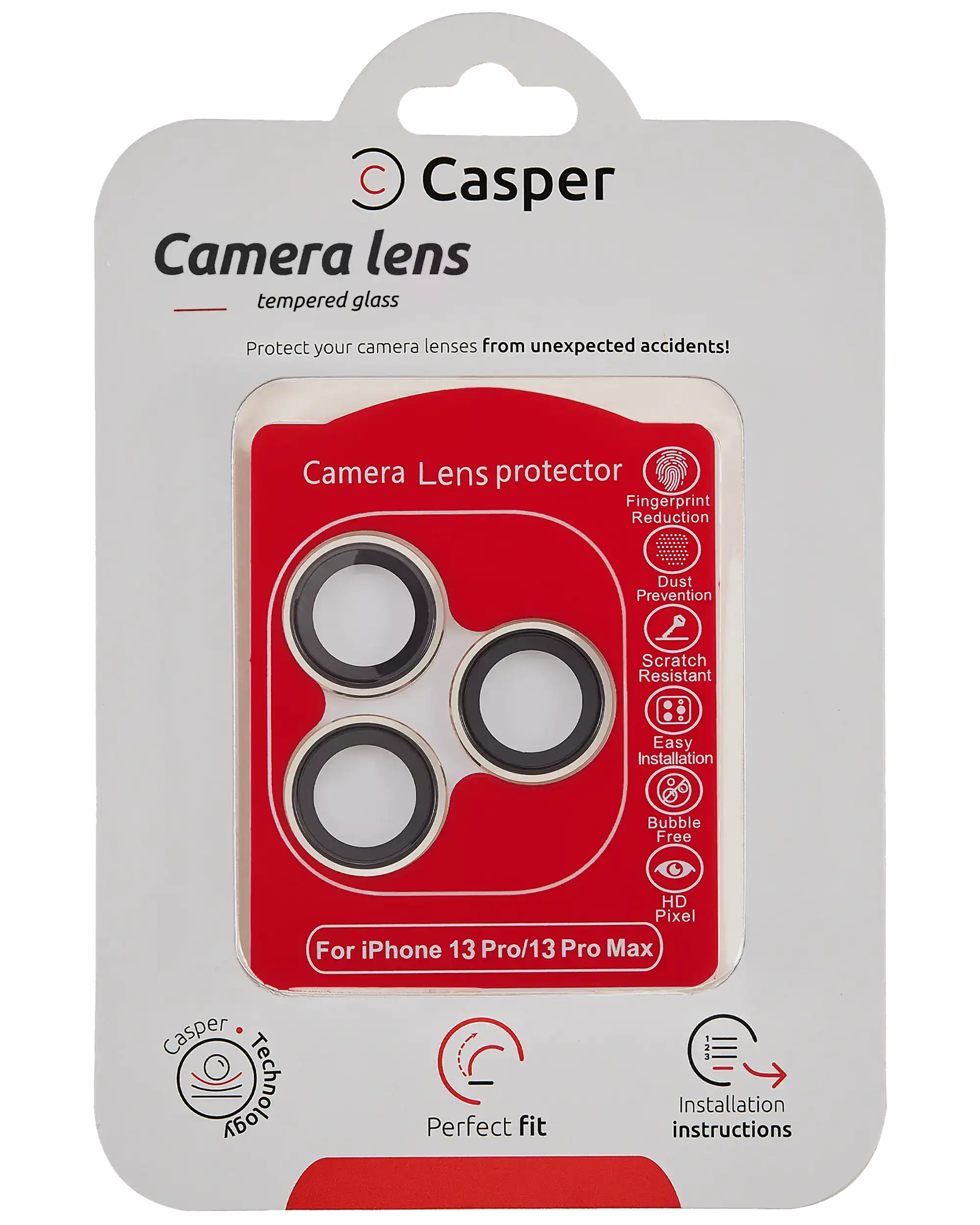 iPhone 13 Pro / 13 Pro Max camera lens protector - gold