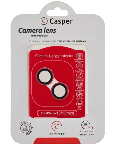 iPhone 13 / 13 Mini camera lens protector - red