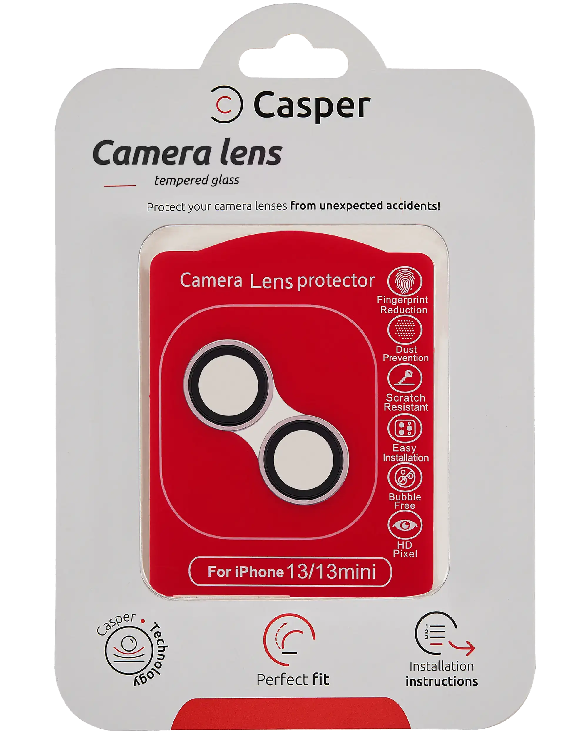 iPhone 13 / 13 Mini camera lens protector - pink