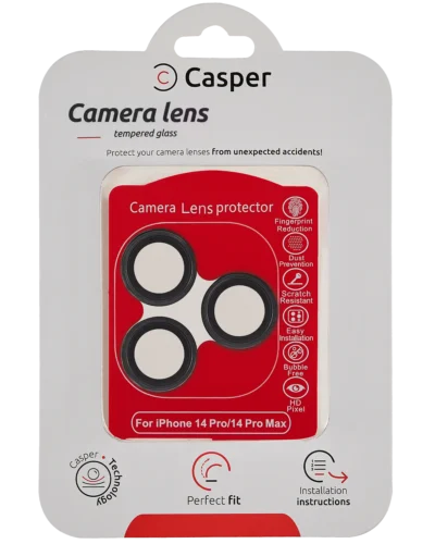 iPhone 14 Pro / 14 Pro Max Camera Lens Protector Black