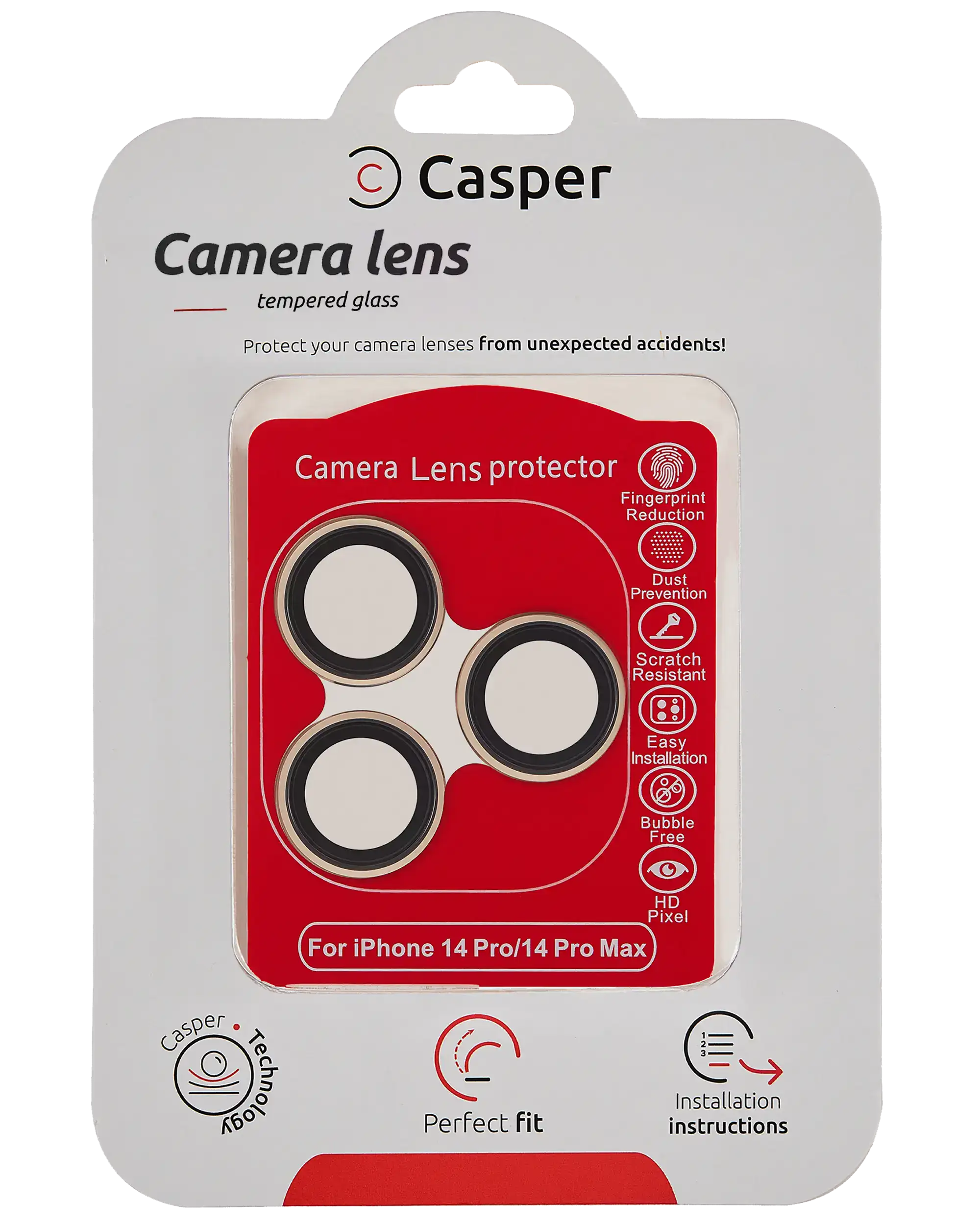 iPhone 14 Pro / 14 Pro Max Camera Lens Protector Gold