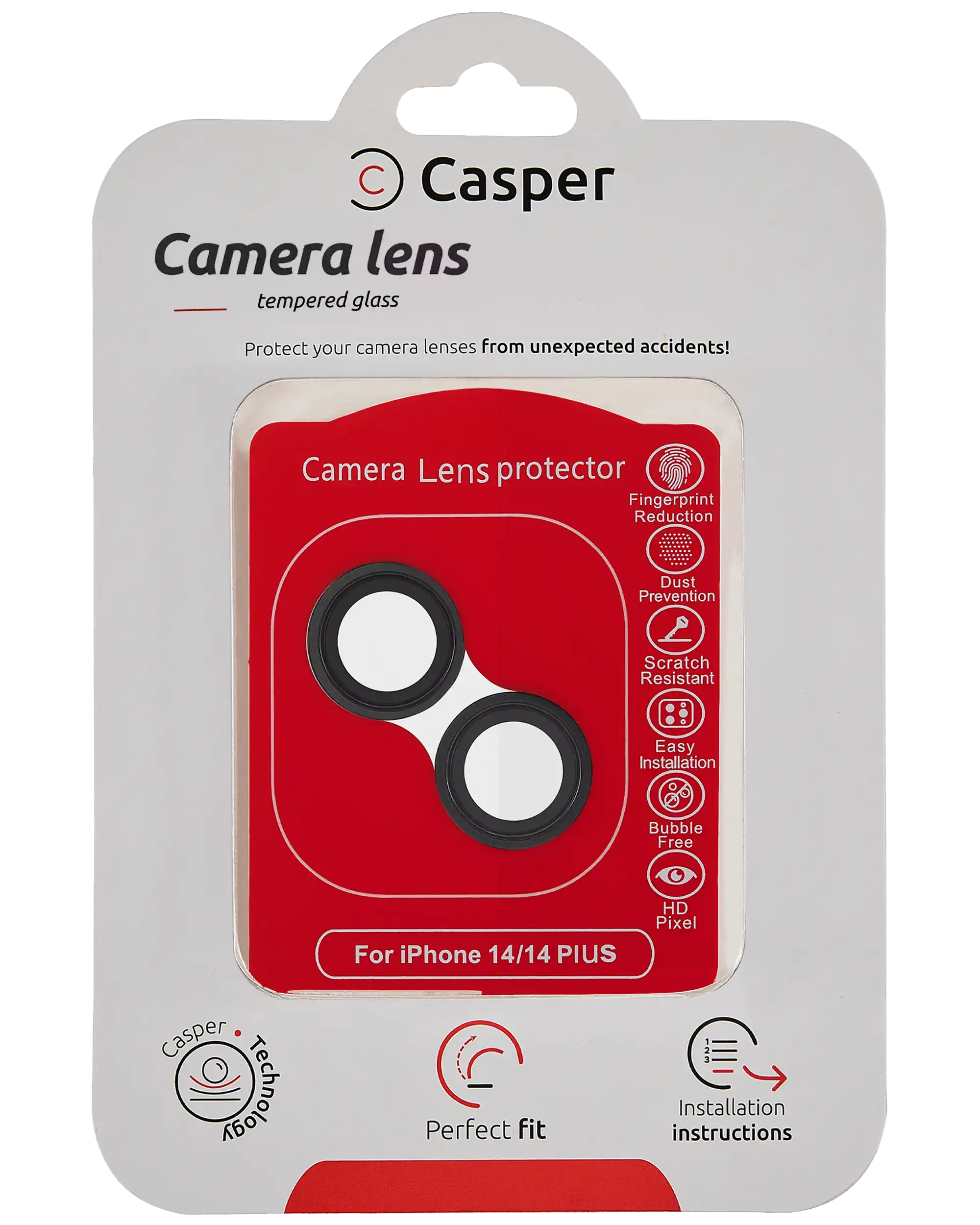 iPhone 14 / 14 Plus camera lens protector - black