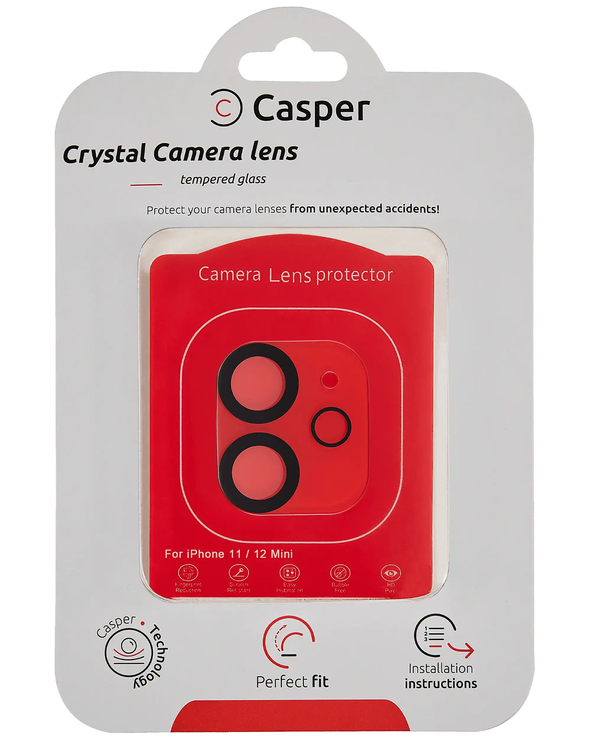 iPhone 11 / 12 Mini crystal full cover camera lens protector