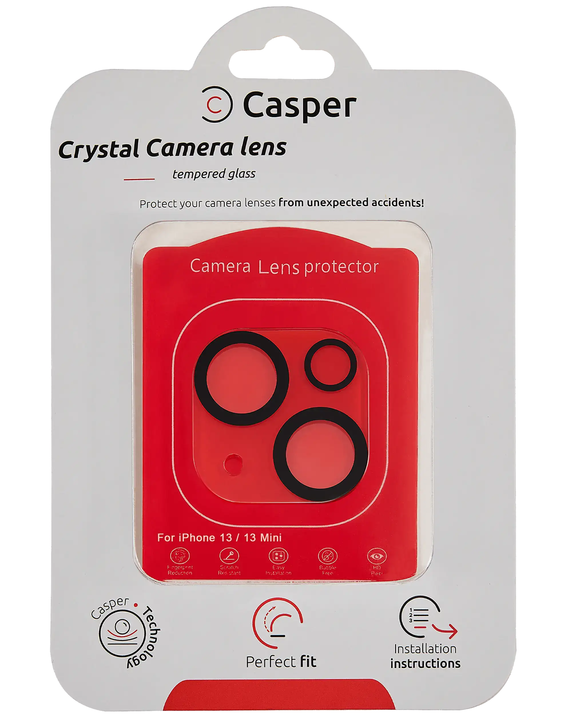 iPhone 13 / 13 Mini camera lens protector - crystal full cover