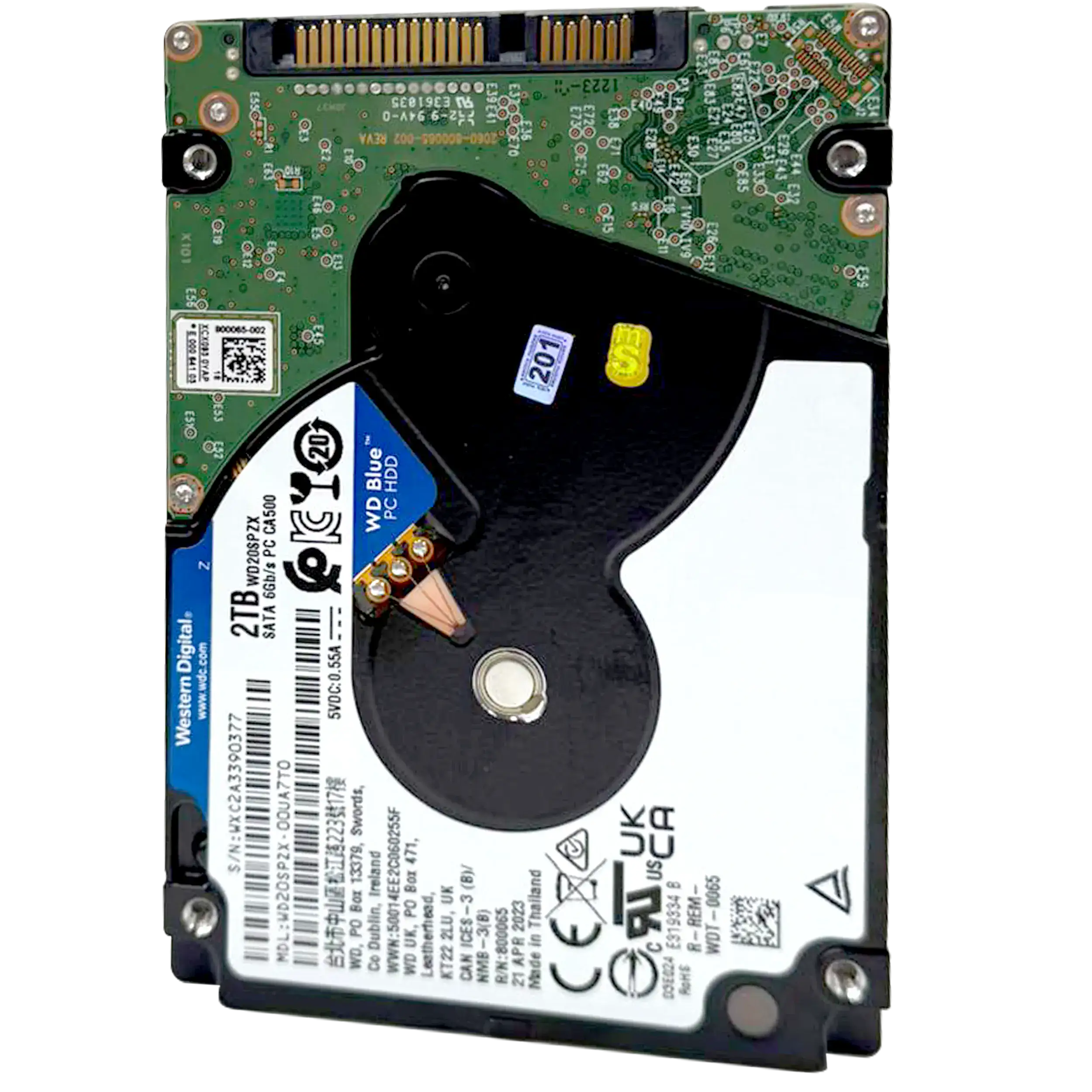 2TB WD Blue 2.5" HDD Internal Hard Drive - 5400 RPM (7mm) (Premium)