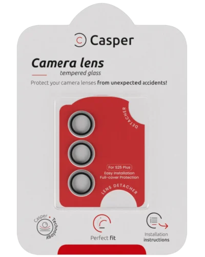 Casper Camera Lens Protector for Samsung Galaxy S25 Plus - Clear Rings
