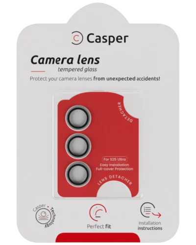 Casper Camera Lens Protector for Samsung Galaxy S25 Ultra - Clear Rings