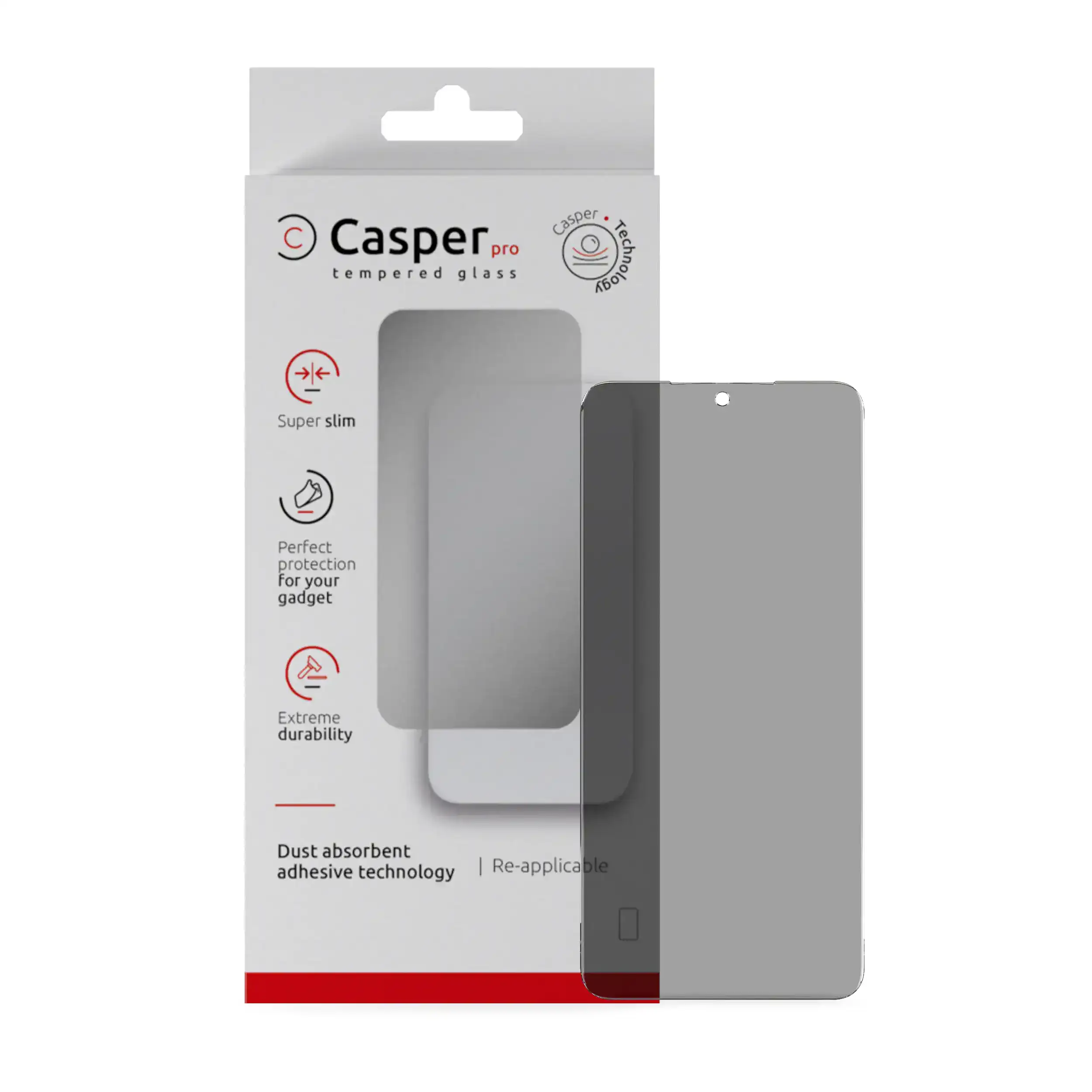 Casper Pro Tempered Glass Screen Protector for Samsung Galaxy S25 Edge - Privacy
