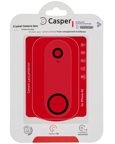 Casper Camera Lens Protector For iPhone Air (Crystal Full Cover)
