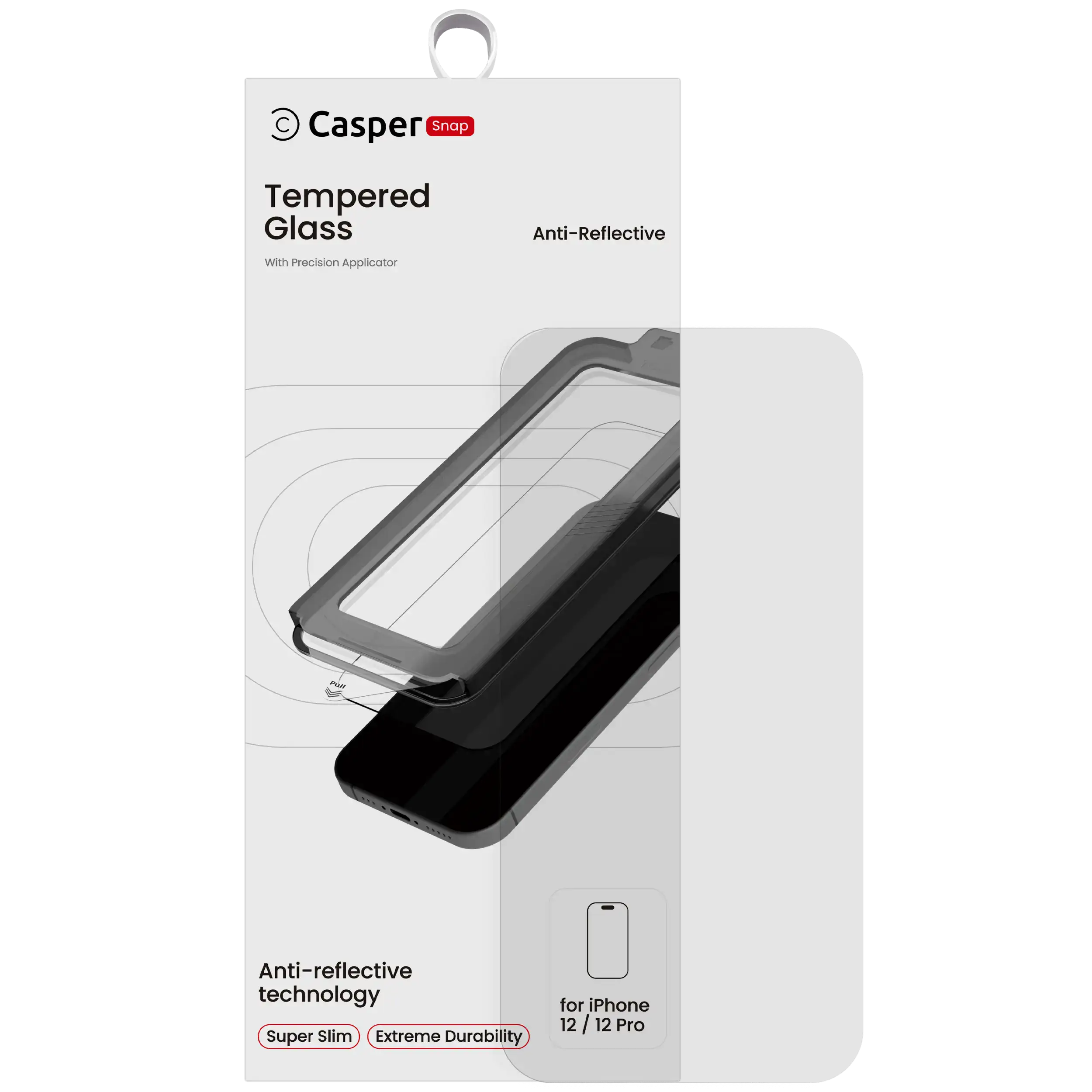 iPhone 12 / 12 Pro Snap AR clear tempered glass screen protector