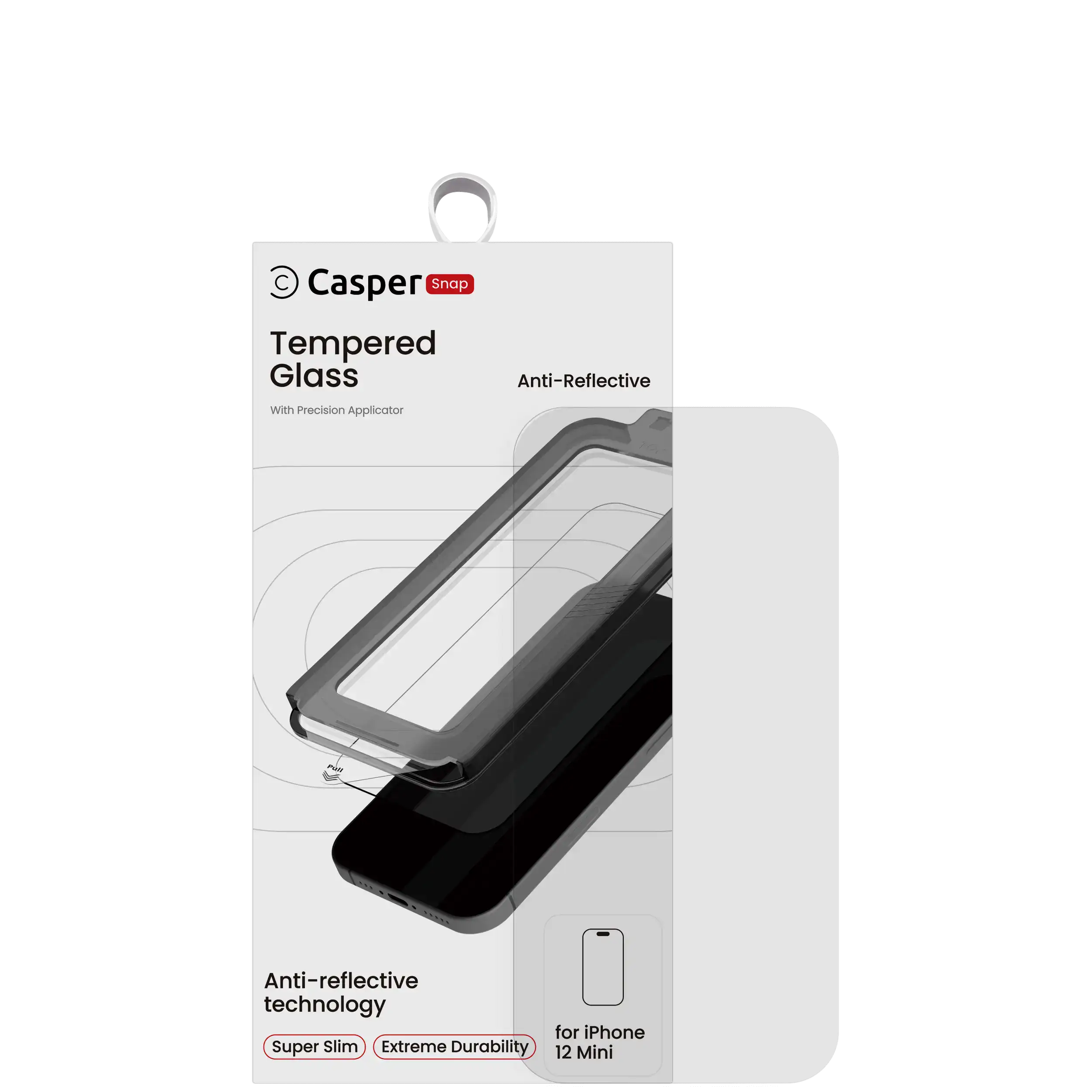 iPhone 12 Mini Snap AR clear tempered glass screen protector