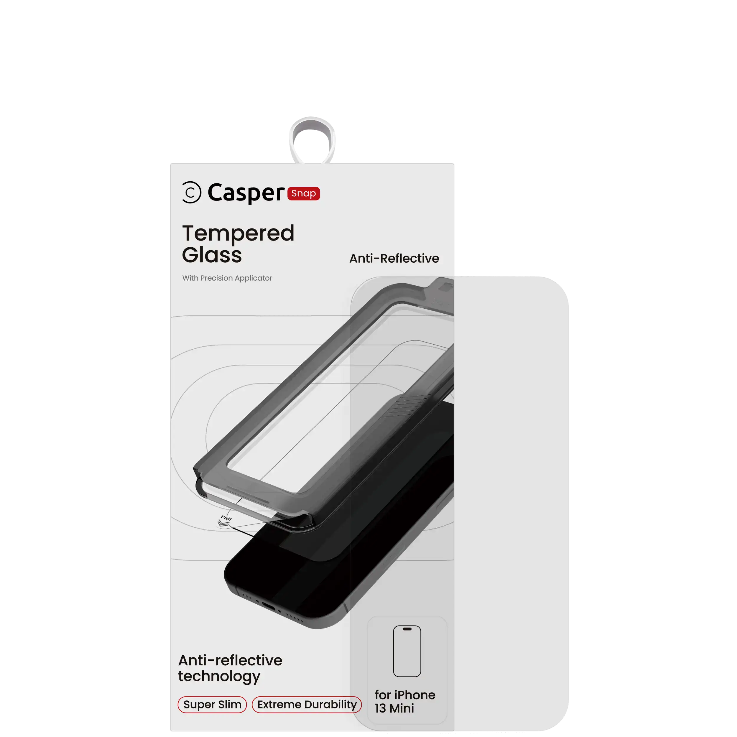iPhone 13 Mini Snap AR clear tempered glass screen protector